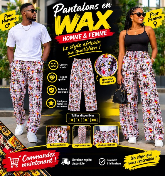Pantalon Tissu Africain – photo 1